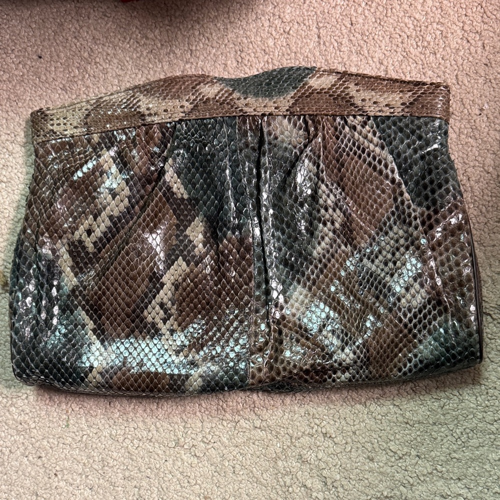 Women’s Bags by Supreme Chic Snake Skin Clutch Bag Vintage